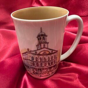 Vintage ceramic mug from R.H. Stearns. Faneuil Hall historic Boston landmark.